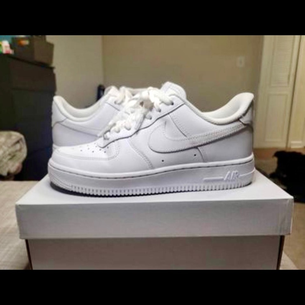 White Nike Air Force 1s
